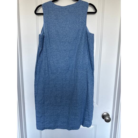 NWOT J. McLaughlin Rue Linen Dress in Blue, S - Picture 3 of 7
